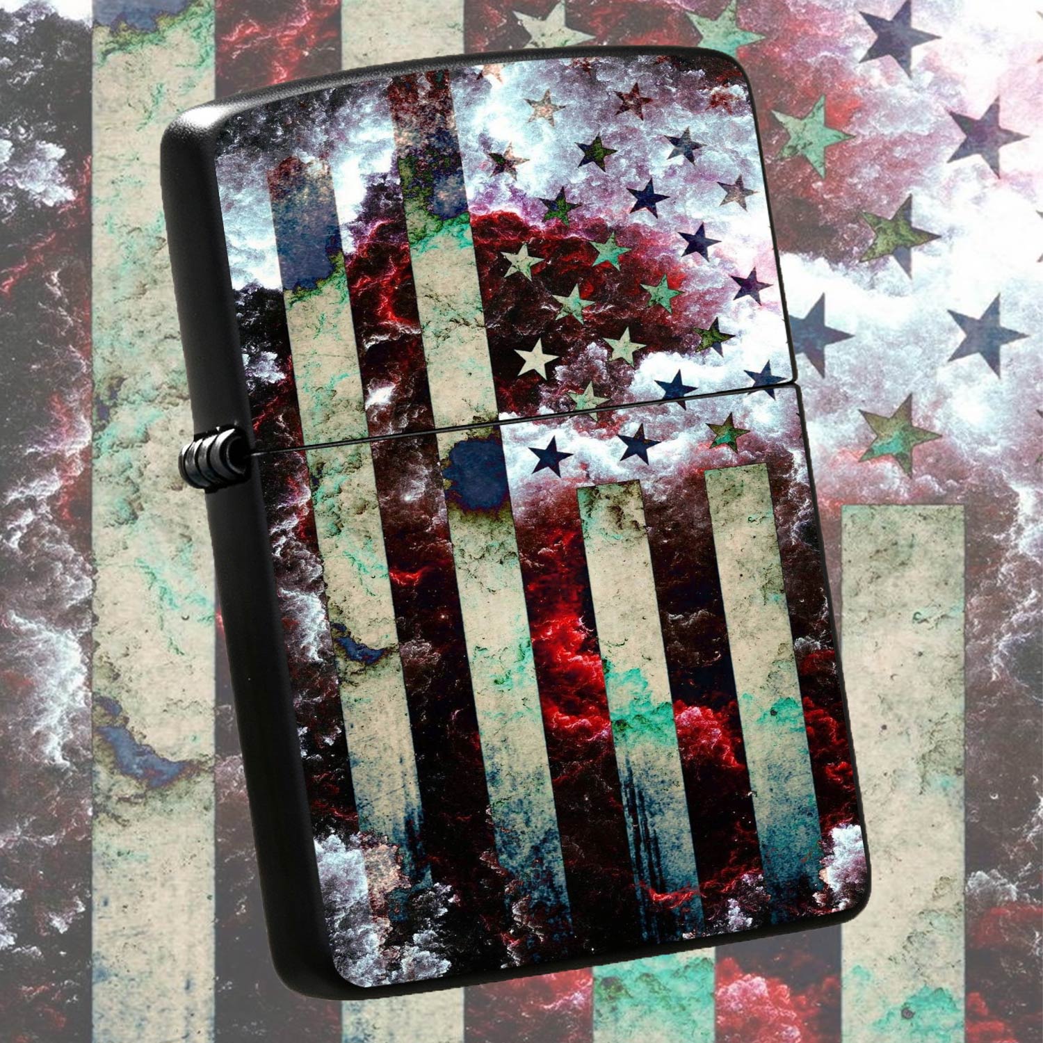 Outdoor Camping Usa - Vintage Distressed Usa Star-Spangled Art Style