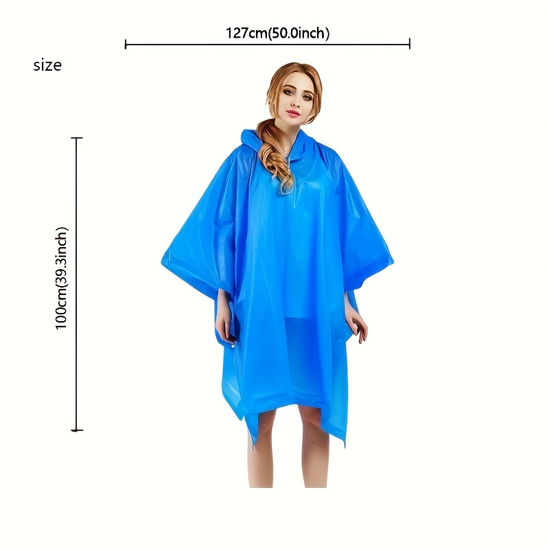 Rain Ponchos For Adults Pouch  - Camping Rain Poncho 评论和价格