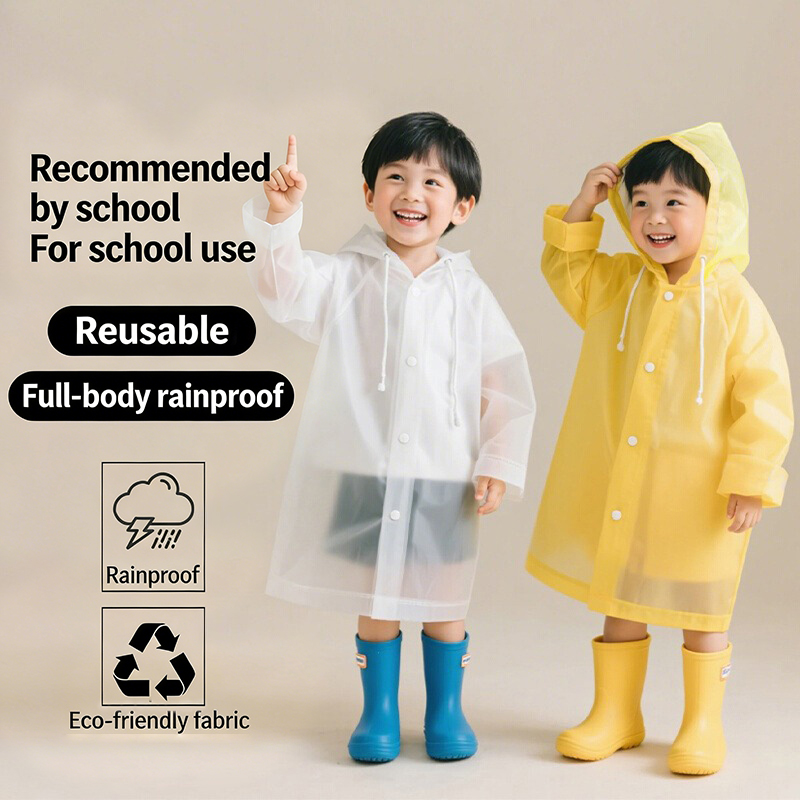 Disposable Raincoat for Kids E - Camping Rain Poncho 评论和价格
