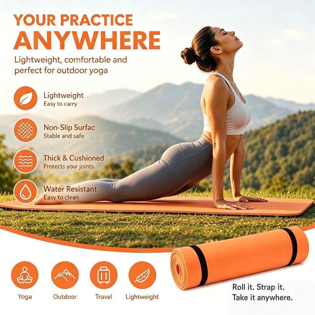 Non Slip EVA Yoga Mat Lightwei - Outdoor Camping Rugs 评论和价格