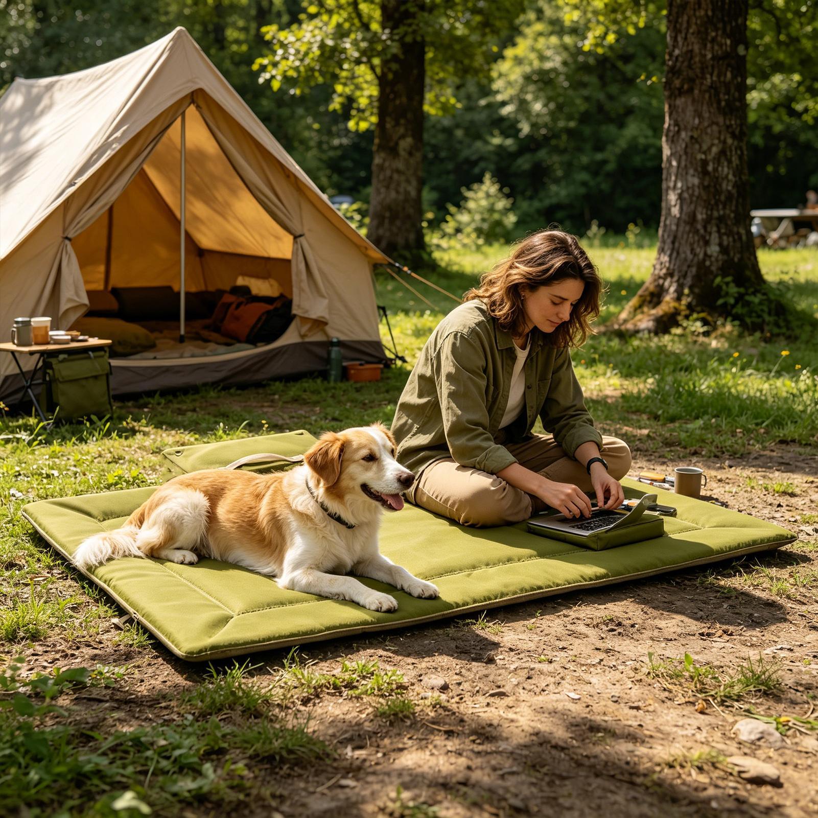 Travel Dog Bed Foldable Washab - Outdoor Camping Dog Bed 评论和价格