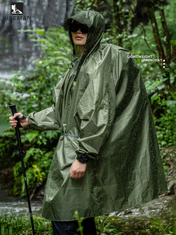 Ultralight Zipper Raincoat 210 - Camping Rain Poncho 评论和价格