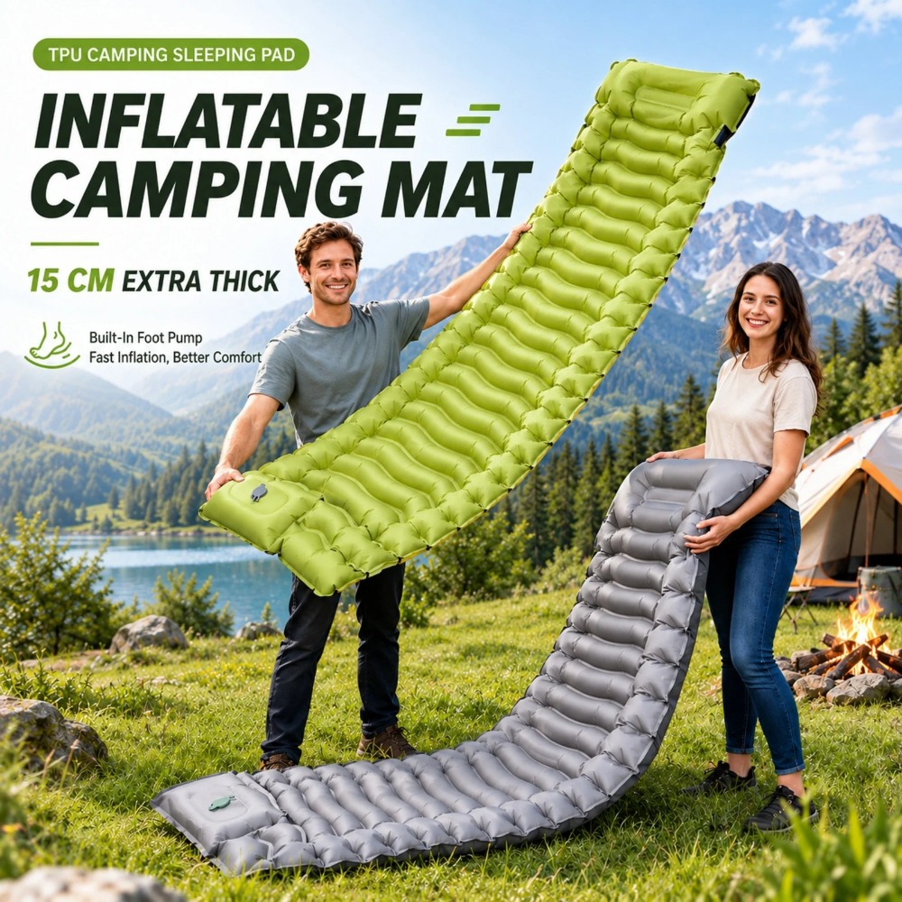 Camping Sleeping Mat Inflatabl - Outdoor Camping Rugs 评论和价格