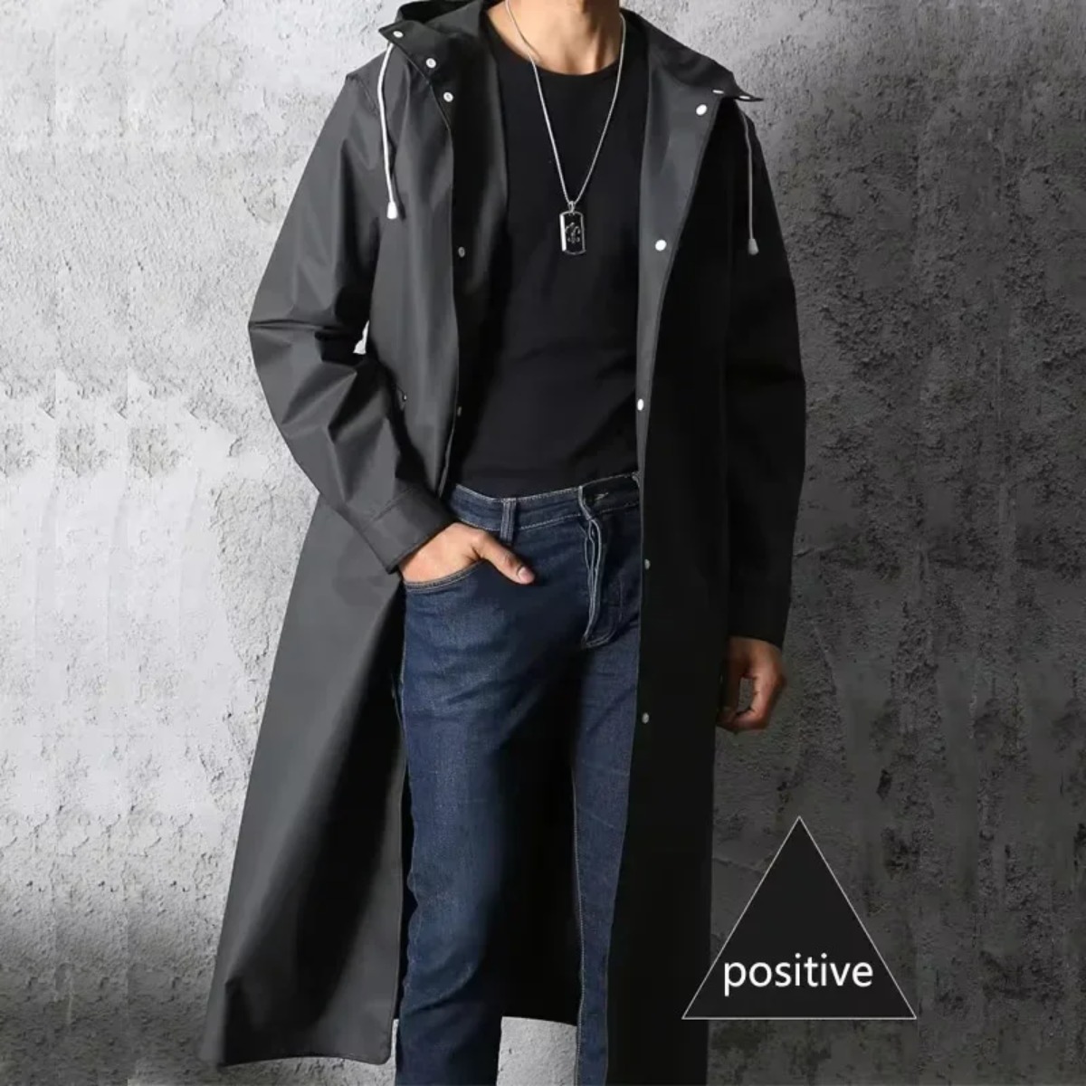 Fashionable Waterproof Hooded  - Camping Rain Poncho 评论和价格