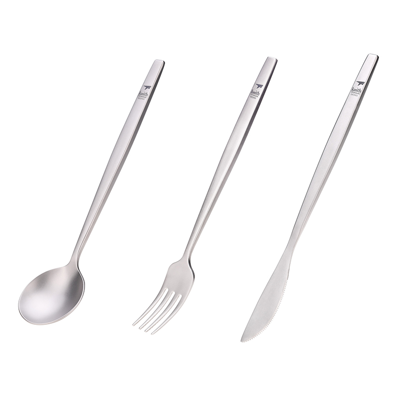Keith Titanium Portable Spoon  - Outdoor Camping Dining Set 评论和价格