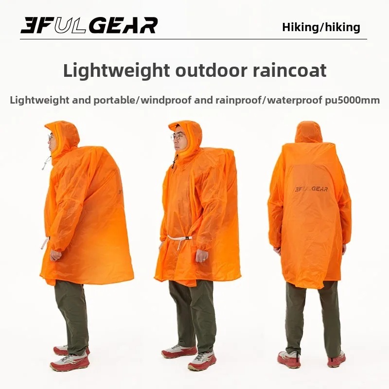 Ultralight Rain Poncho 3F UL G - Camping Rain Poncho 评论和价格